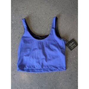 DYI Ribbed Performance Shelf Tank Blue Medium
